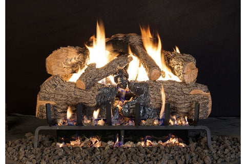 Charred Angel Oak Logs with Vented G45 Burner