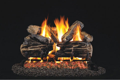 Charred Split Logs with Vented G45 Burner-CHS 24