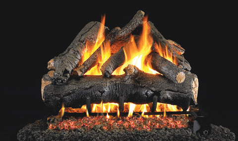 American Oak Logs with Vented G45 burner