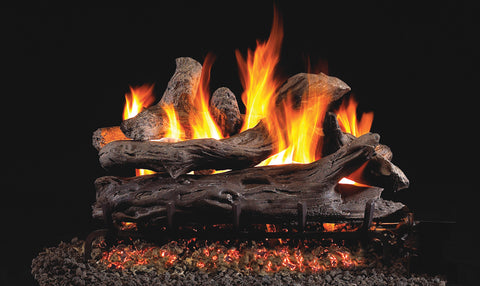 Coastal Driftwood with P45 Dual Burner Flame Pan System