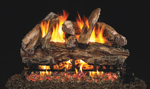 Red Oak Logs with Vented G45 burner