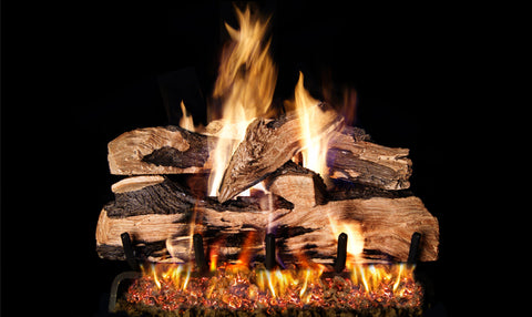 Split Oak Designer Plus Logs with Vented G46 Burner