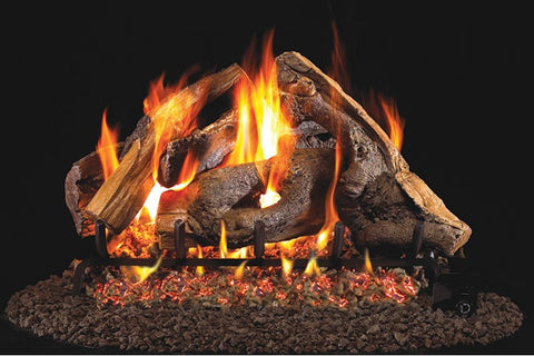 Woodstack Logs with P45 Dual Flame Pan System